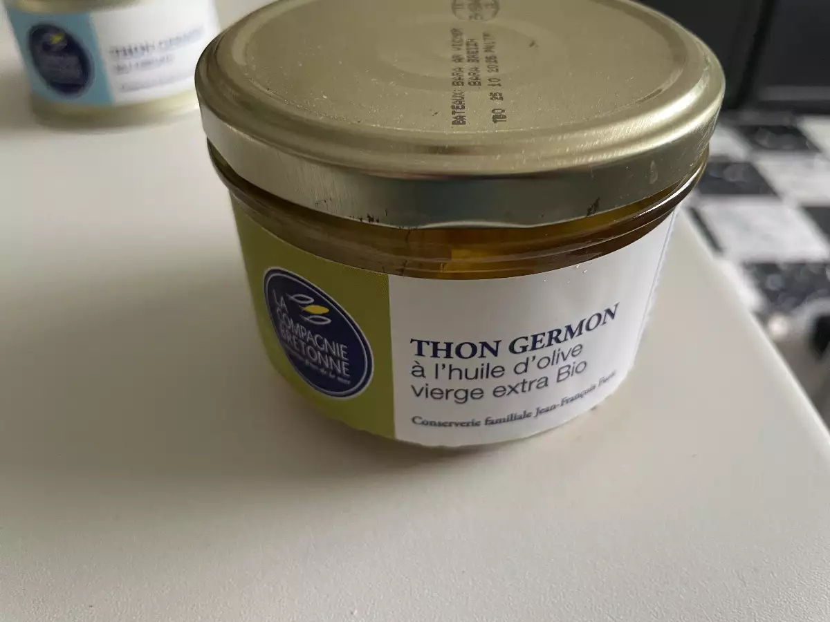 thon germon à l'huile d'olive vierge extra bio